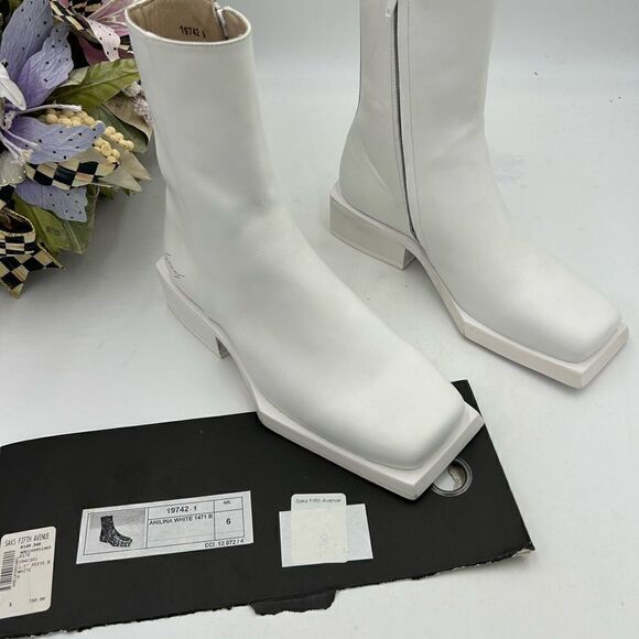 Men’s Sunni Sunni block heel leather boots size 6, made in Portugal - Picture 2 of 11